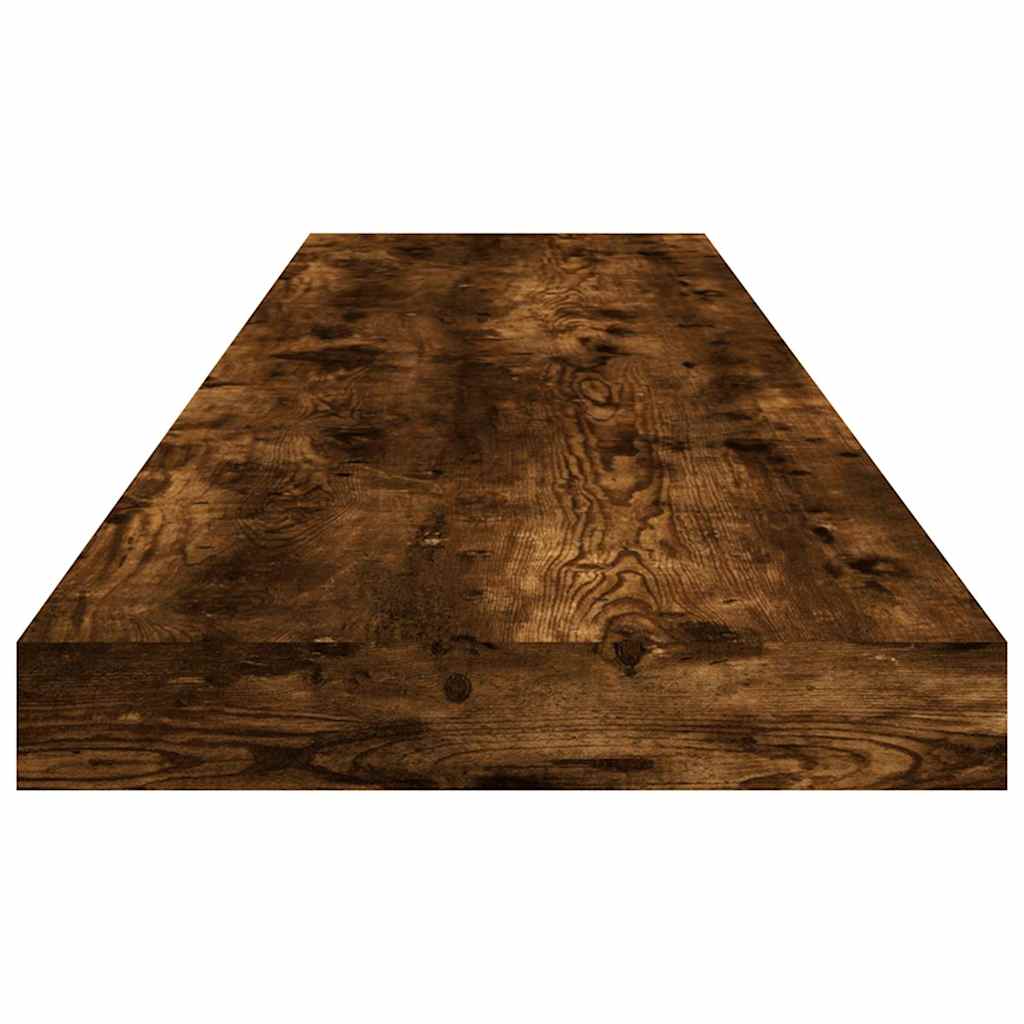 Vegghyller 4 stk røkt eik 100x10x1,5 cm konstruert tre