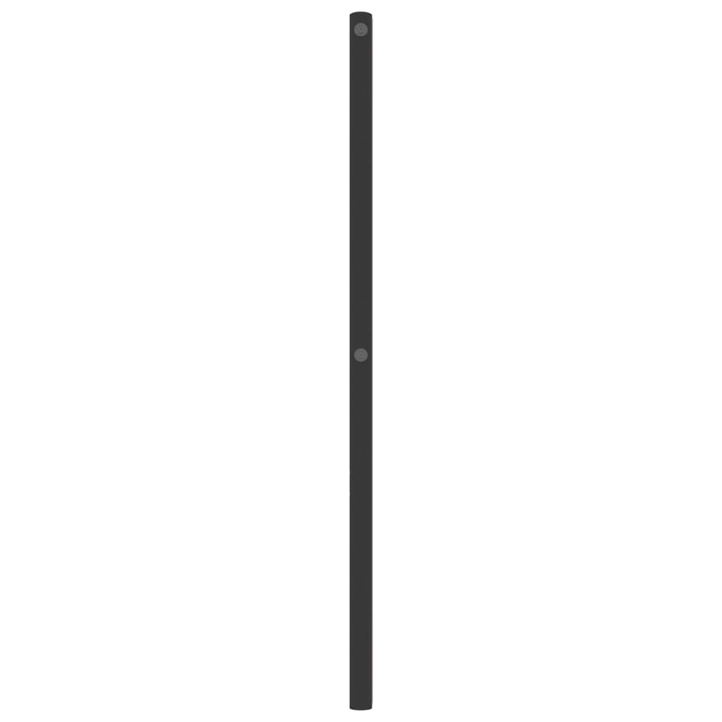 Utskiftbar sengegavl i metall svart 75 cm