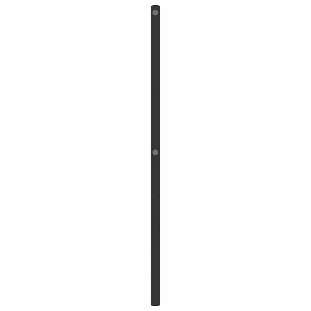 Utskiftbar sengegavl i metall svart 150 cm