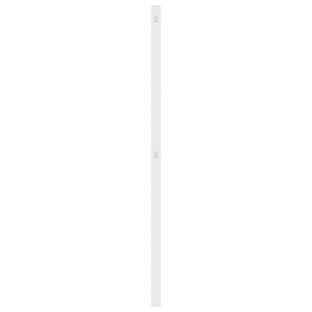 Utskiftbar sengegavl i metall hvit 100 cm