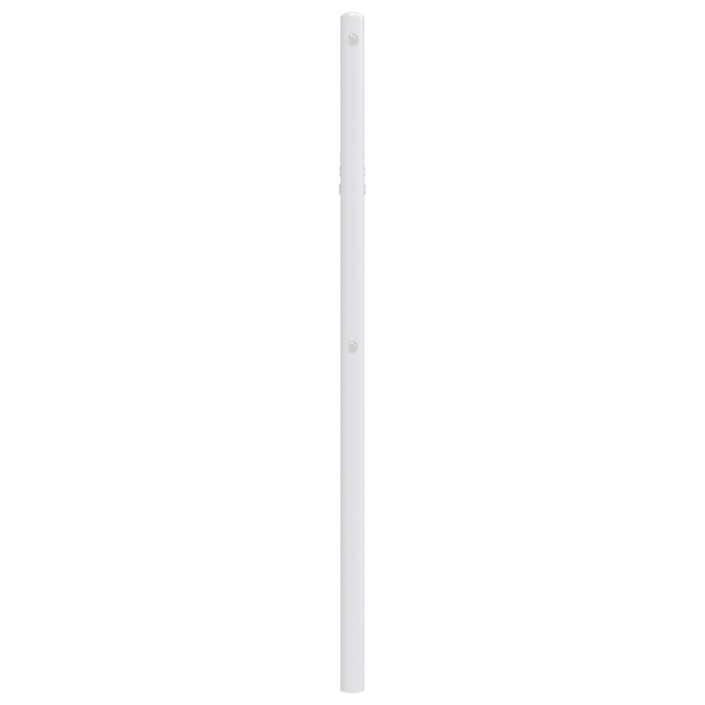 Utskiftbar sengegavl i metall hvit 100 cm