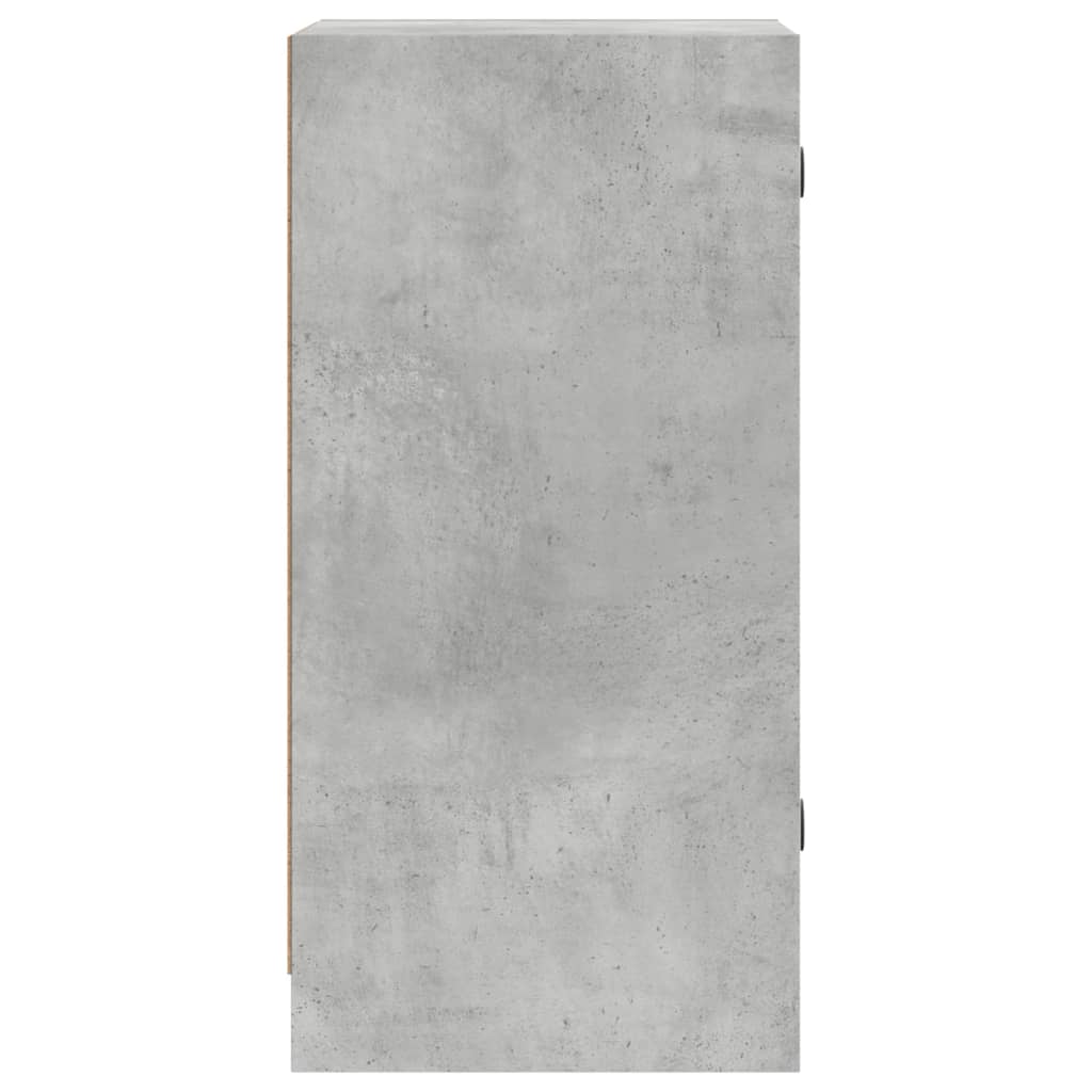 Sideskap med glassdører betonggrå 35x37x75,5 cm