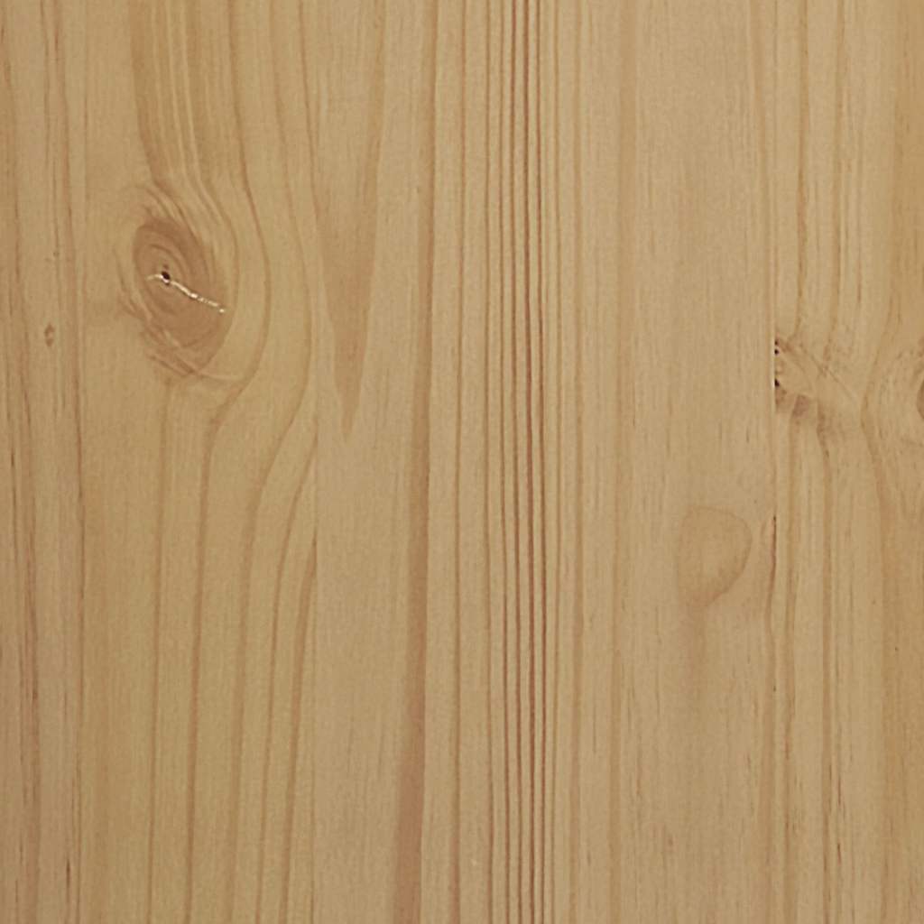 Garderobe FLORO voksbrun 77x53x171 cm heltre furu