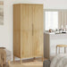 Garderobe FLORO voksbrun 77x53x171 cm heltre furu