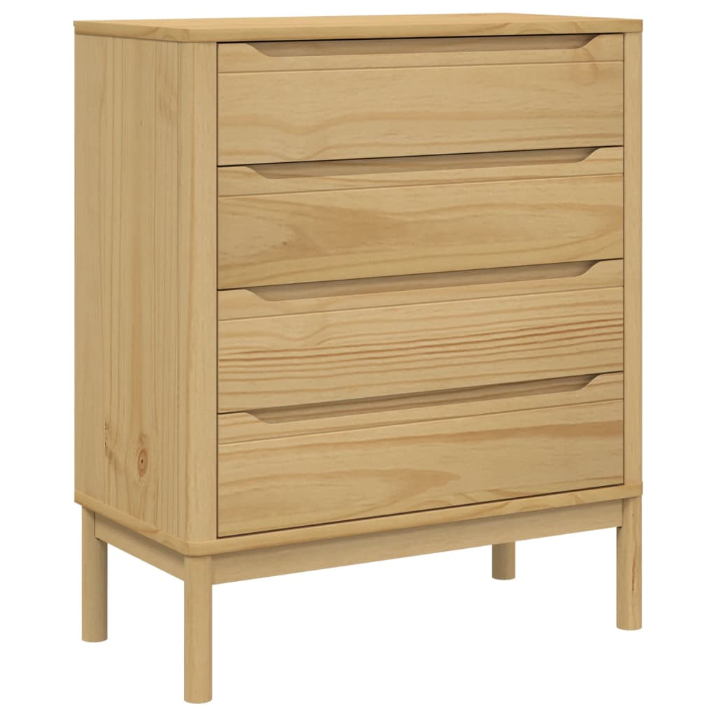 Kommode FLORO voksbrun heltre furu