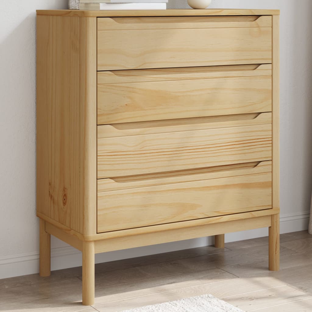 Kommode FLORO voksbrun heltre furu
