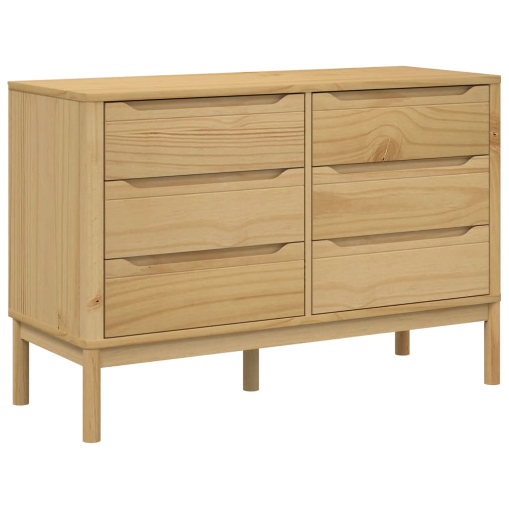 Kommode FLORO voksbrun heltre furu