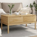 Salongbord FLORO voksbrun 99x55,5x45 cm heltre furu