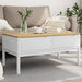 Salongbord FLORO hvit 99x55,5x45 cm heltre furu