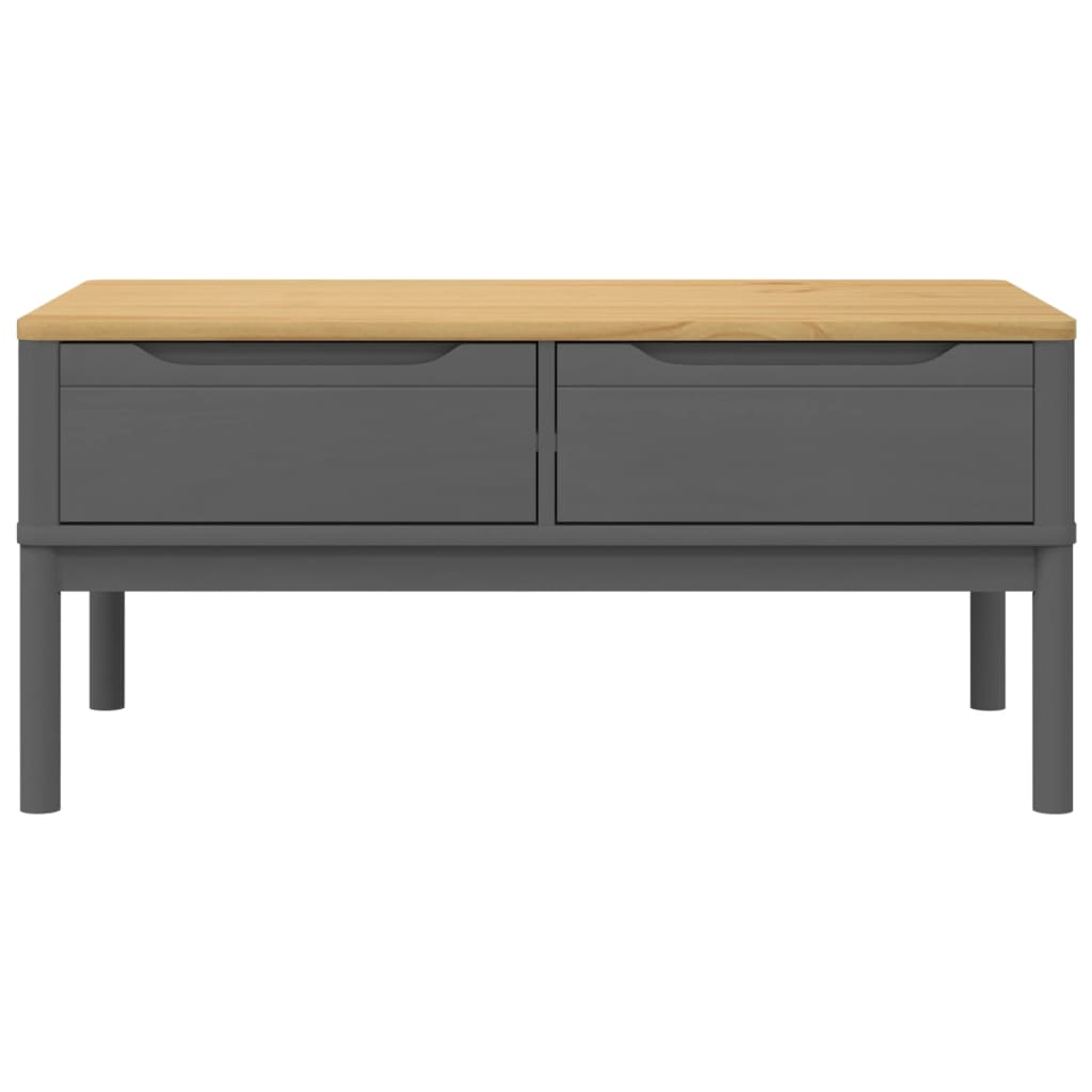 Salongbord FLORO grå 99x55,5x45 cm heltre furu