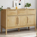 Skjenk FLORO voksbrun 114x43x74 cm heltre furu