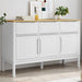 Skjenk FLORO hvit 114x43x74 cm heltre furu
