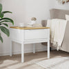 Lampebord FLORO hvit 55x55x54 cm heltre furu