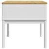 Lampebord FLORO hvit 55x55x54 cm heltre furu