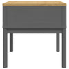 Lampebord FLORO grå 55x55x54 cm heltre furu