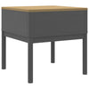 Lampebord FLORO grå 55x55x54 cm heltre furu