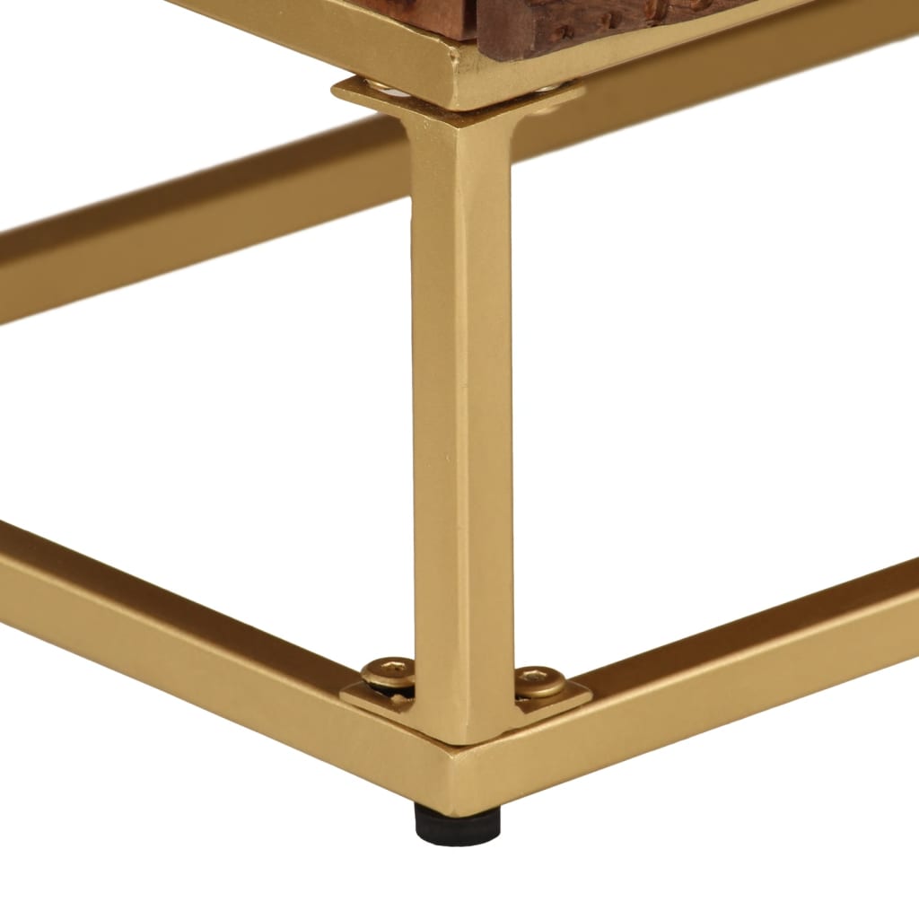 Kommode 55x30x76 cm heltre mango og jern