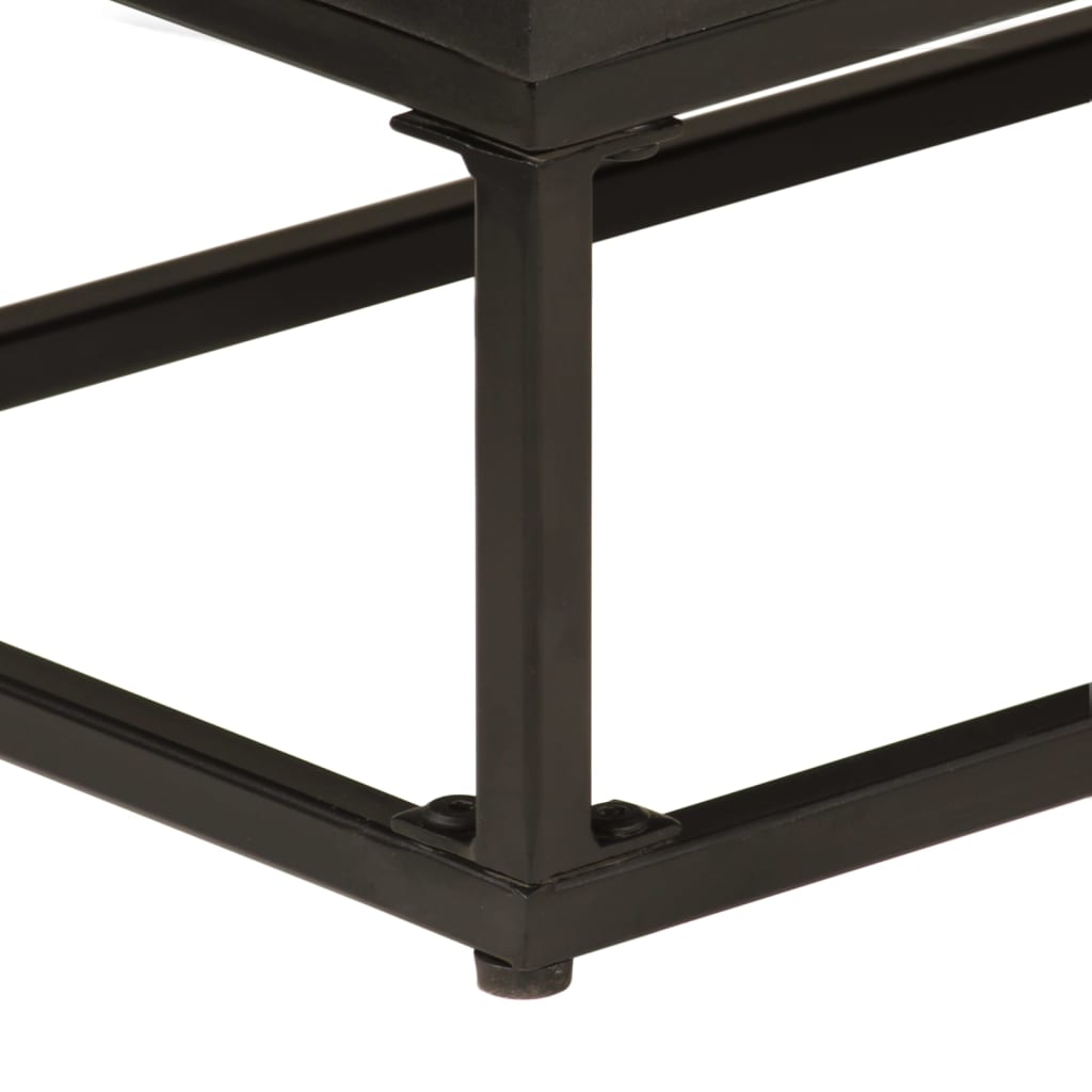Skjenk svart 55x30x76 cm heltre mango og jern