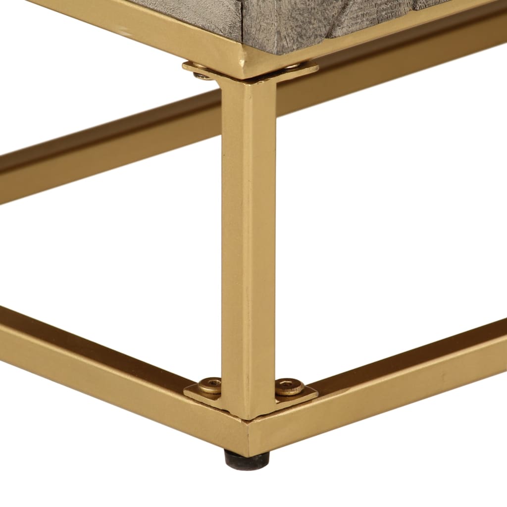 Kommode 55x30x76 cm heltre mango og jern