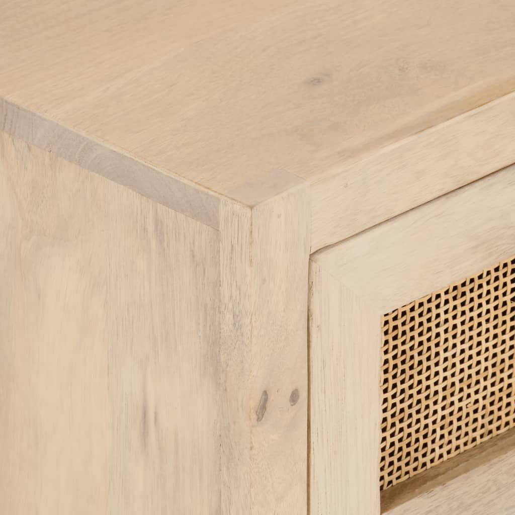 Nattbord 40x30x50 cm heltre mango og jern