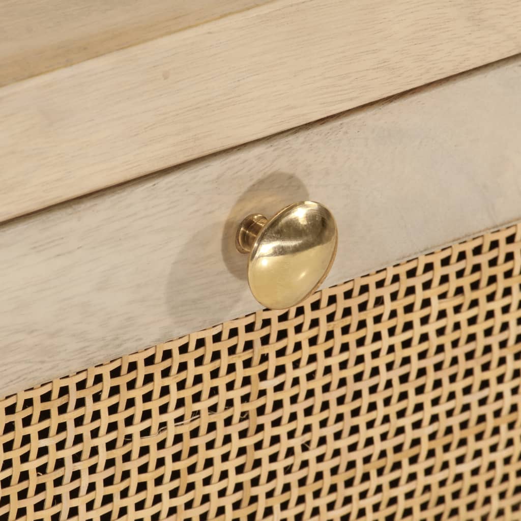 Nattbord 40x30x50 cm heltre mango og jern