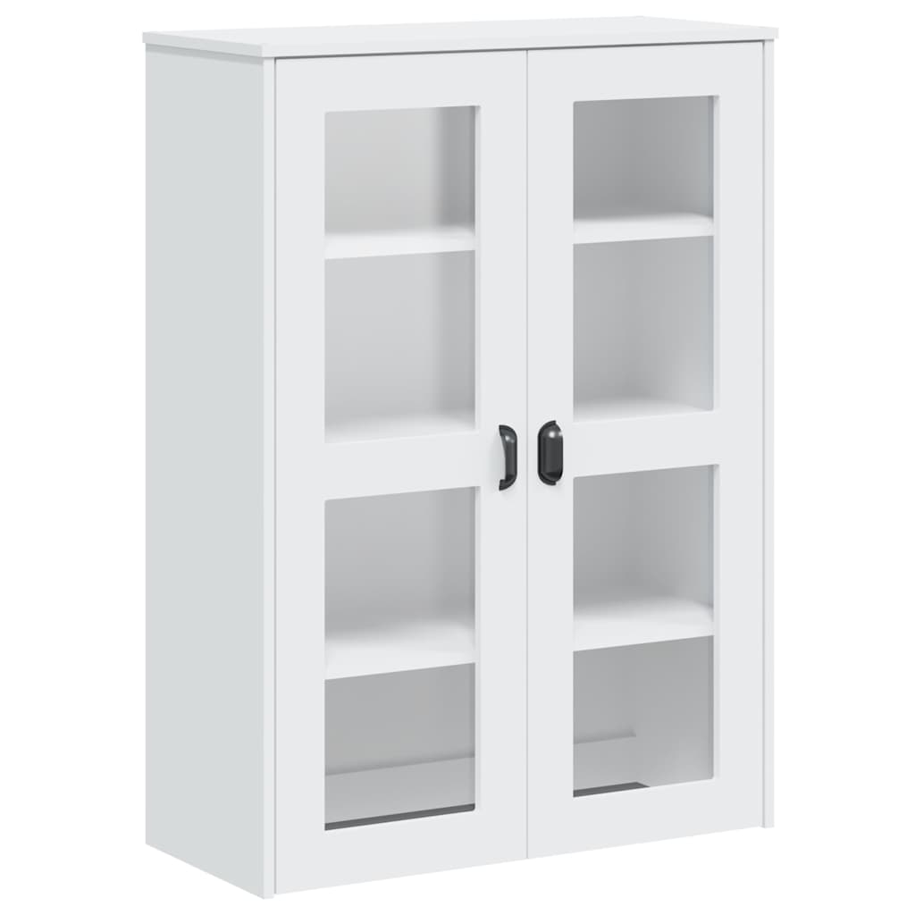 Highboard VIKEN hvit 80x40x200 cm heltre furu
