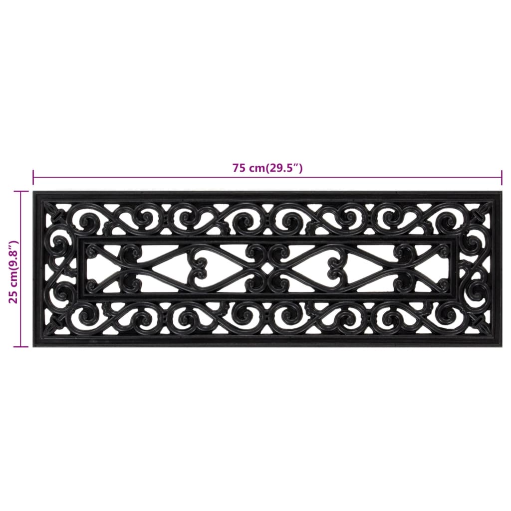 Trappetrinn 5 stk 25x75 cm gummi