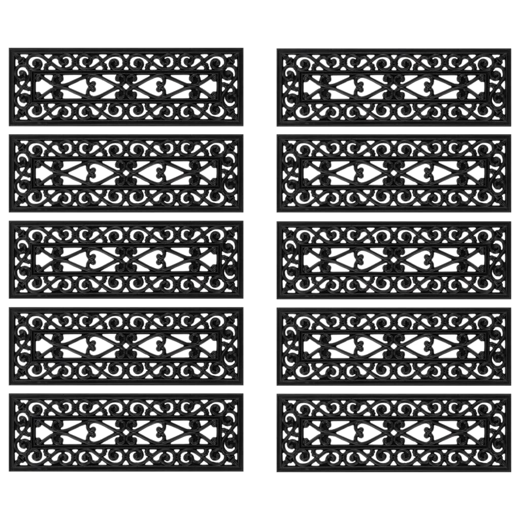 Trappetrinn 10 stk 25x75 cm gummi