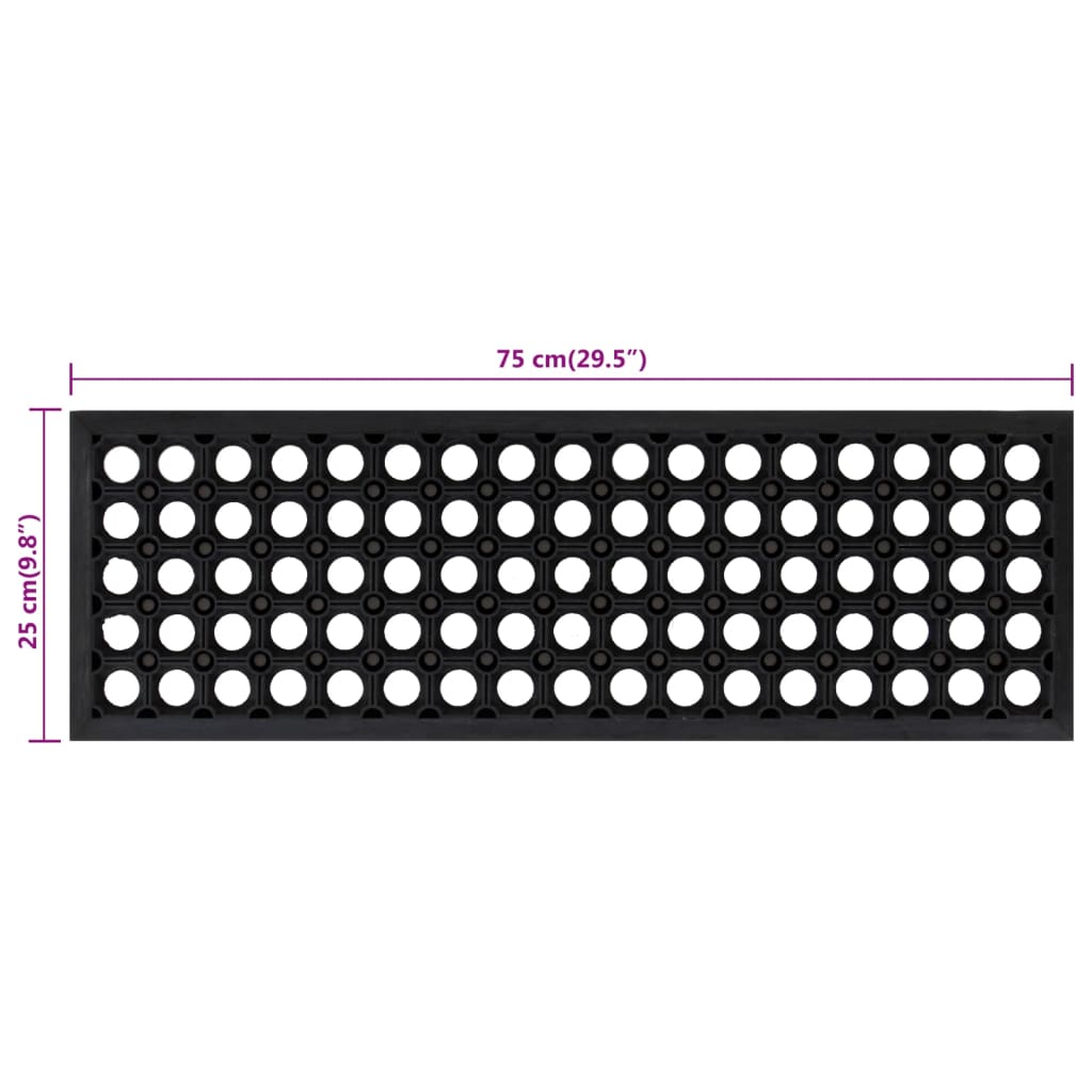 Trappetrinn 10 stk 25x75 cm gummi