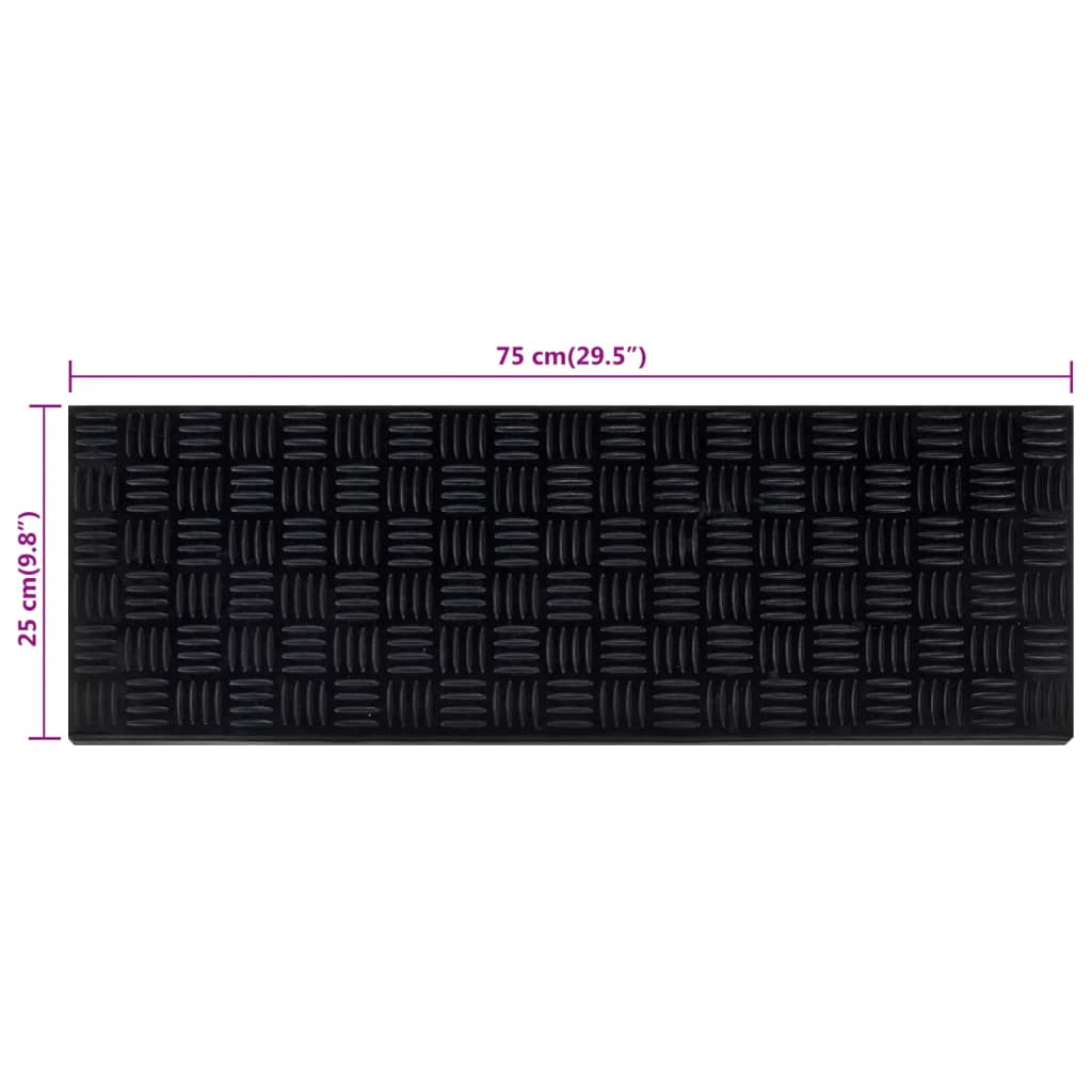 Trappetrinn 5 stk 25x75 cm gummi