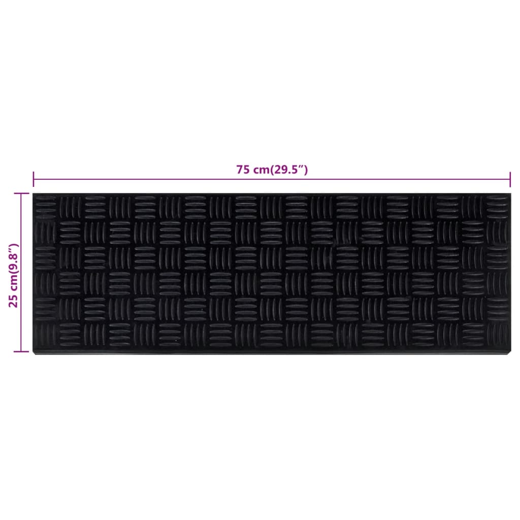 Trappetrinn 10 stk 25x75 cm gummi