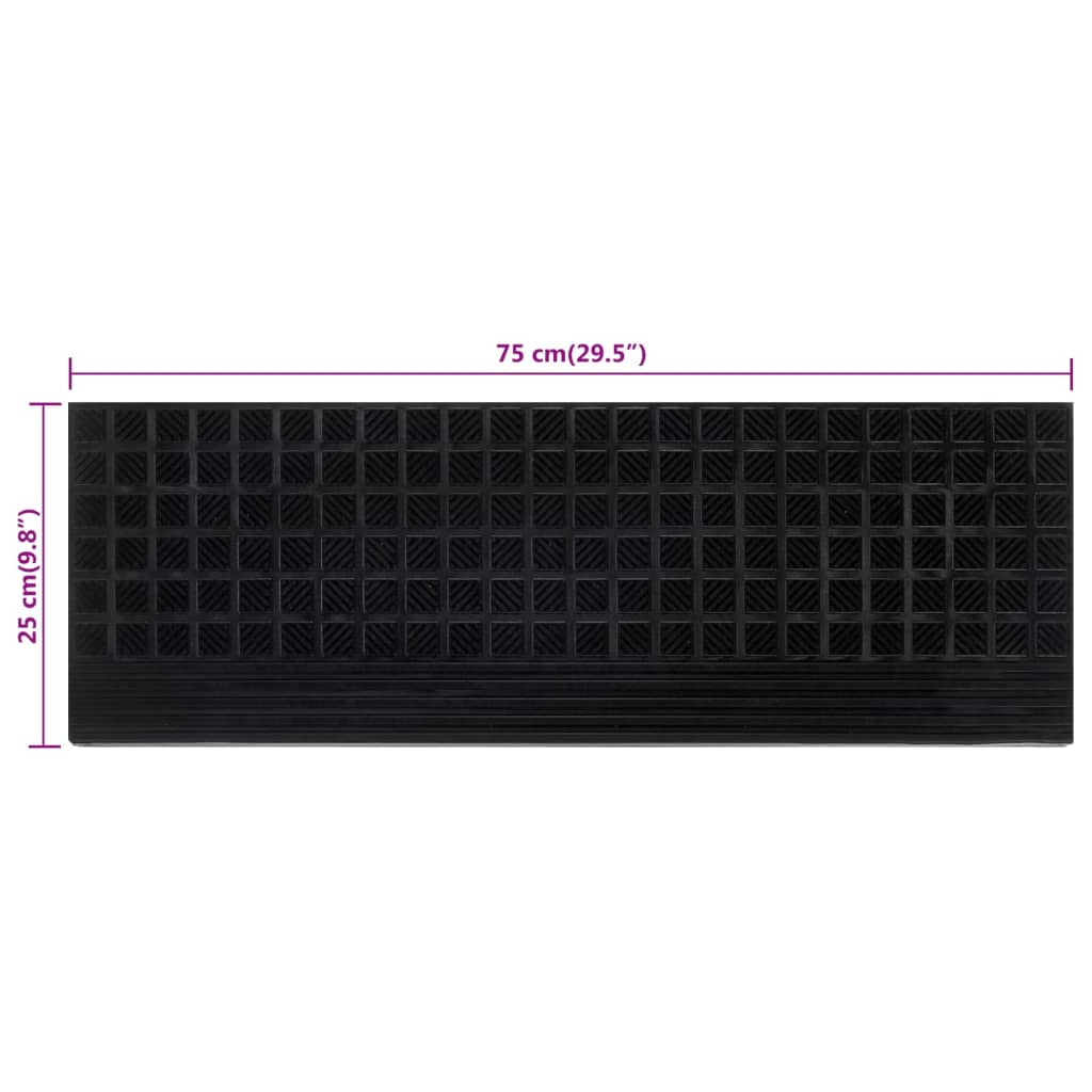 Trappetrinn 5 stk 25x75 cm gummi