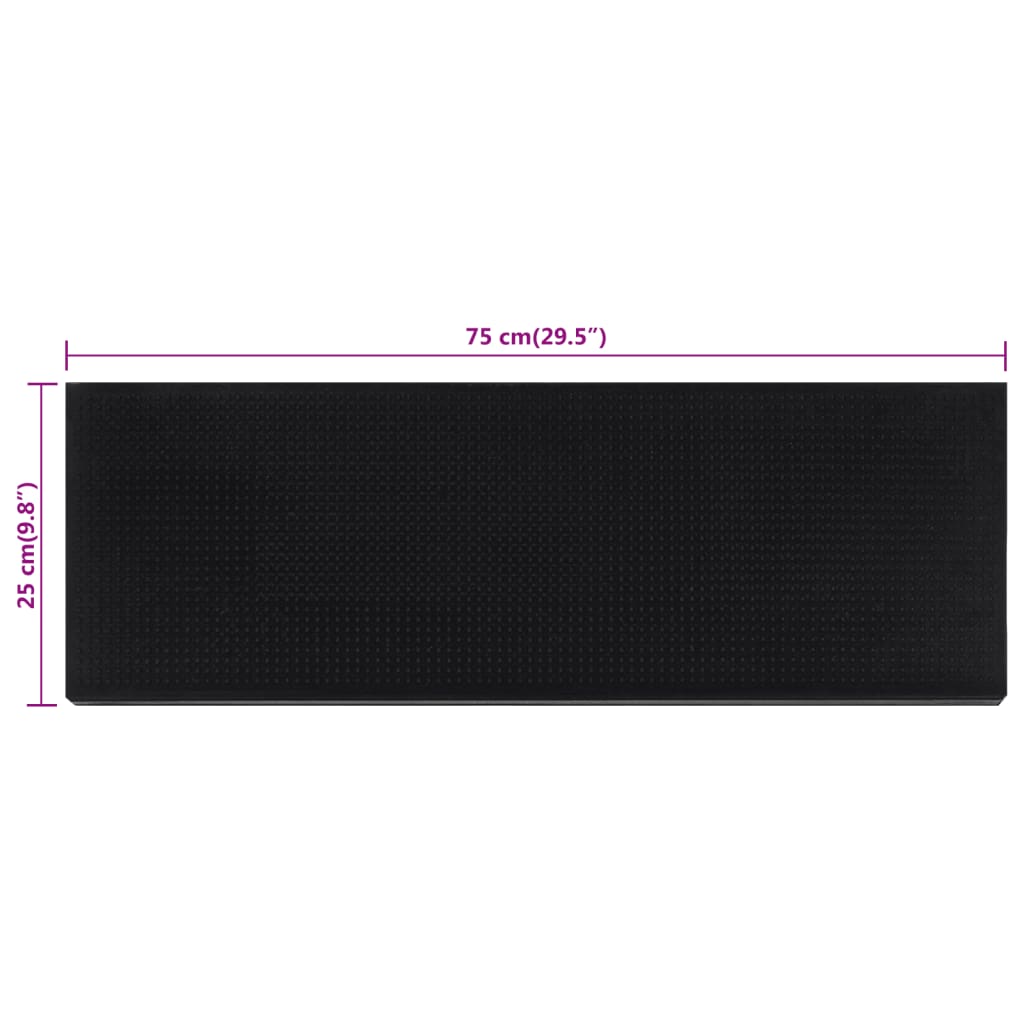 Trappetrinn 5 stk 25x75 cm gummi