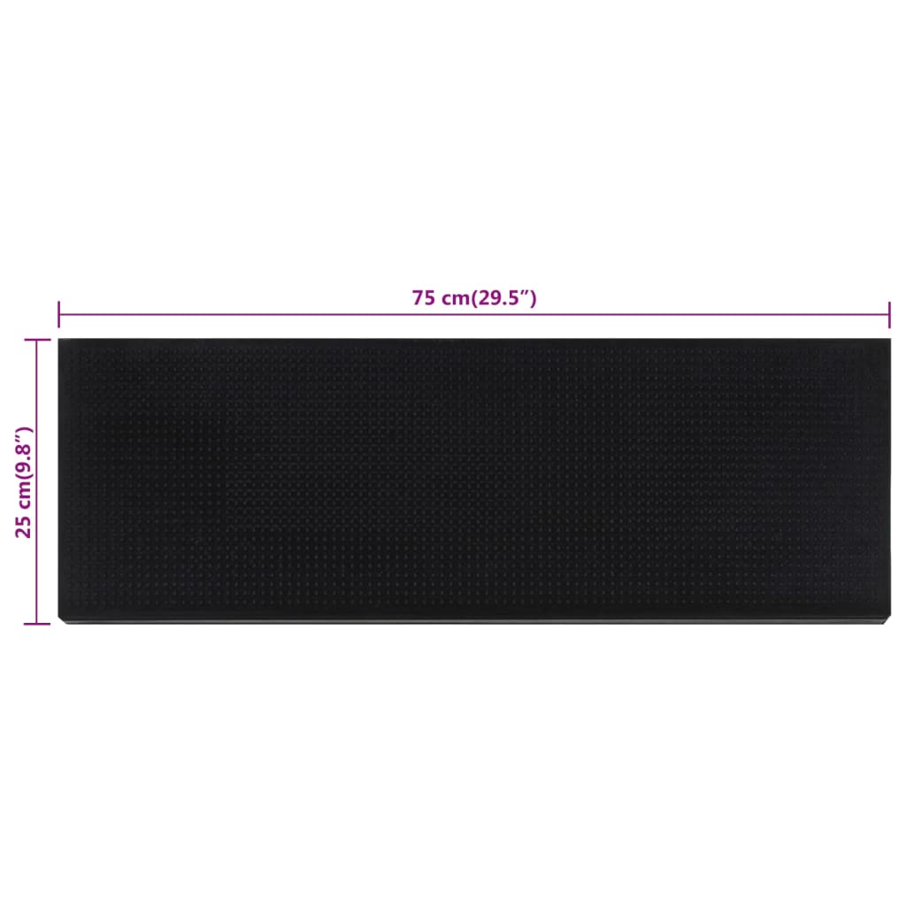 Trappetrinn 10 stk 25x75 cm gummi