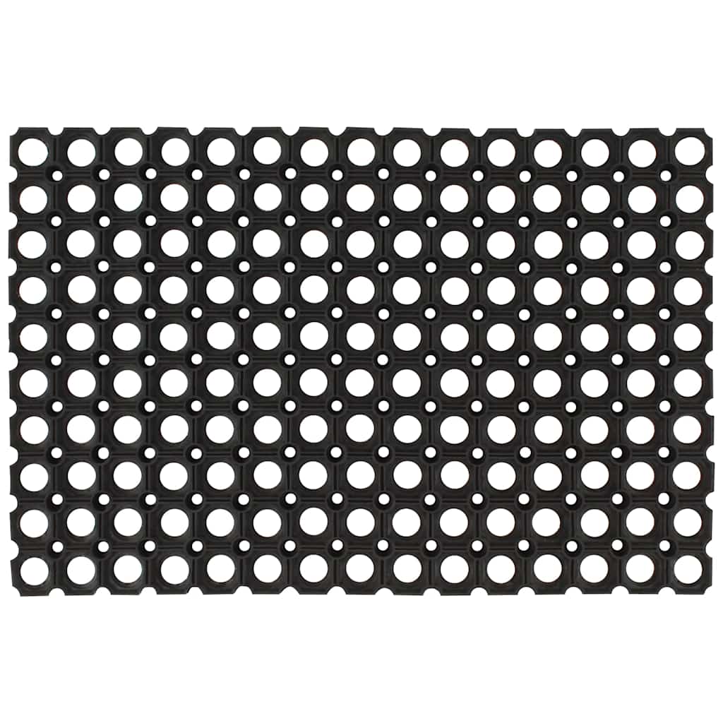 Dørmatte rektangulær 60x80 cm gummi