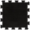 Gulvfliser i gummi 16 stk svart 16 mm 30x30 cm