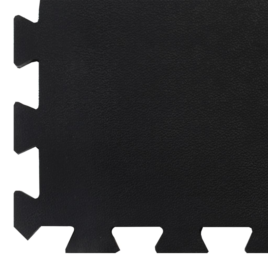 Gulvfliser i gummi svart 12 mm 100x100 cm