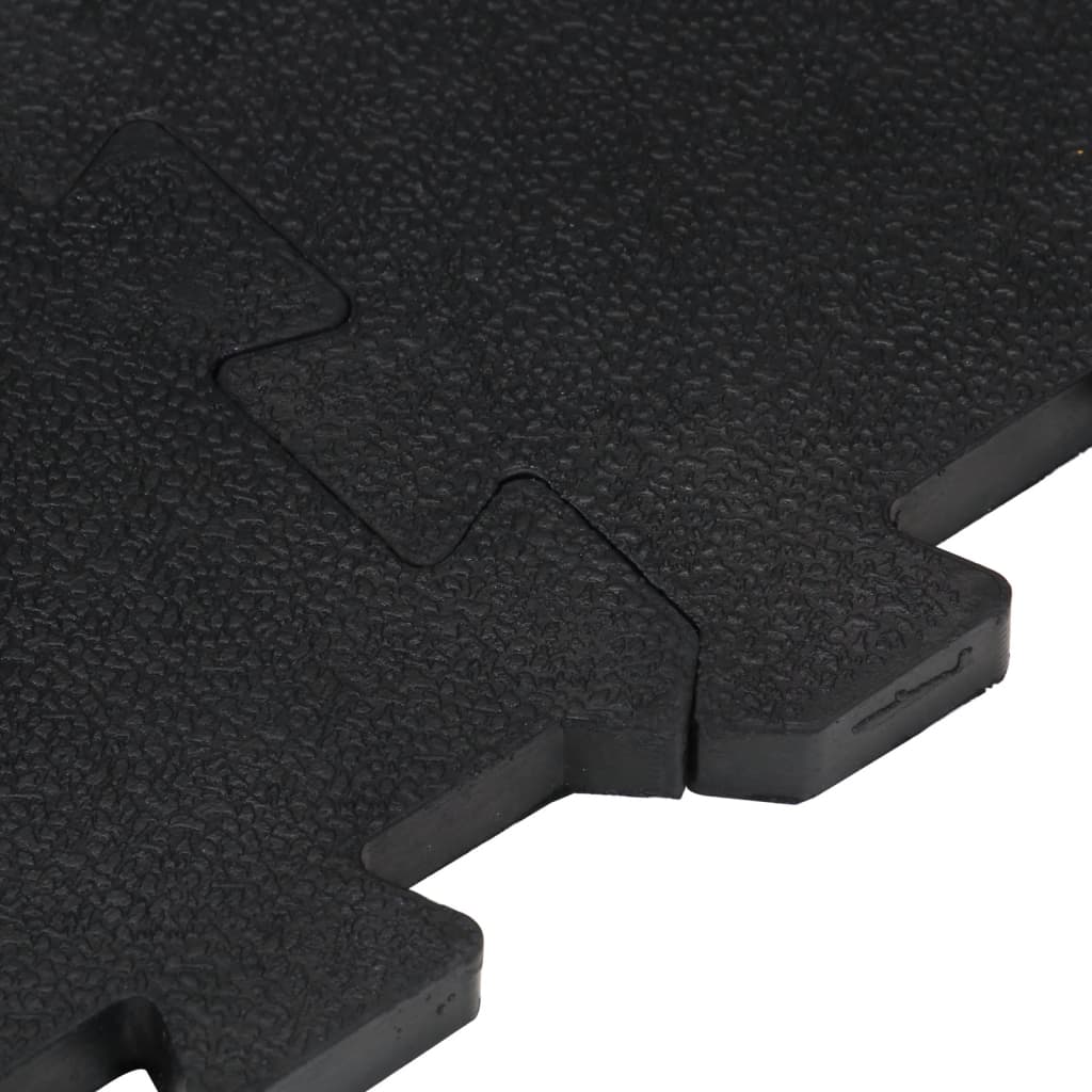 Gulvfliser i gummi svart 12 mm 100x100 cm