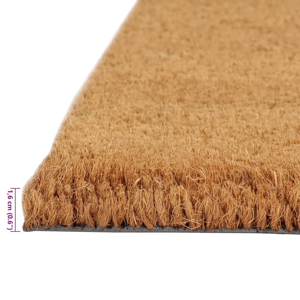 Dørmatte naturlig 50x80 cm tuftet kokosfiber