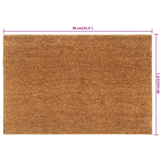 Dørmatte naturlig 60x90 cm tuftet kokosfiber