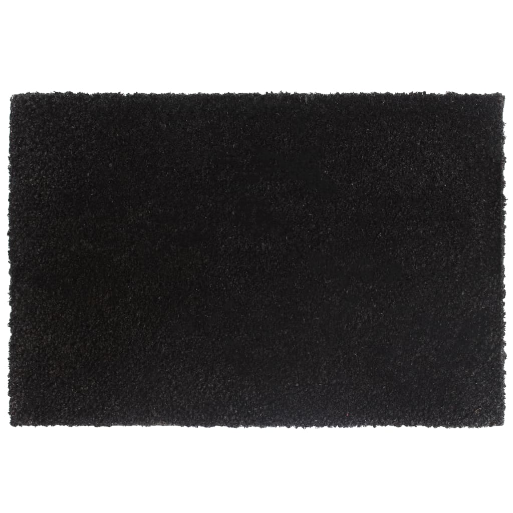 Dørmatter 2 stk svart 40x60 cm tuftet kokosfiber