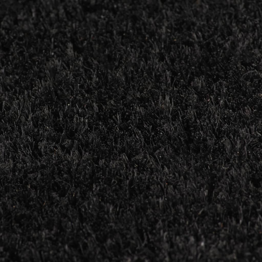 Dørmatter 2 stk svart 40x60 cm tuftet kokosfiber
