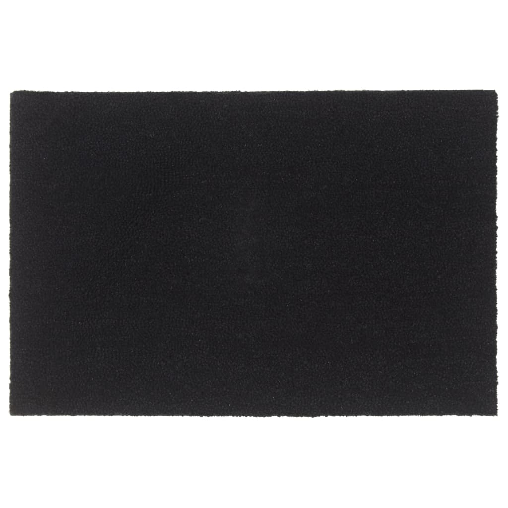 Dørmatte svart 60x90 cm tuftet kokosfiber