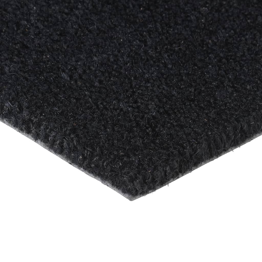 Dørmatte svart 60x90 cm tuftet kokosfiber