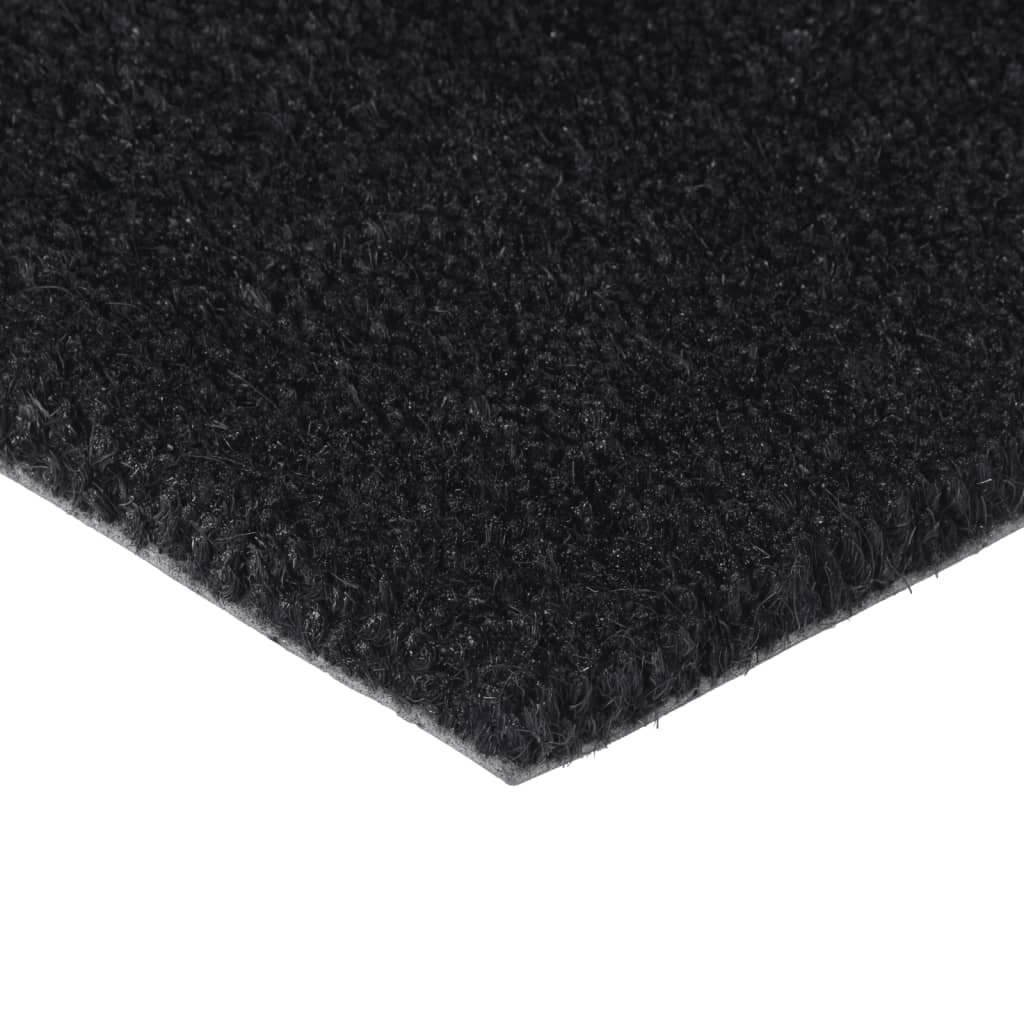 Dørmatte svart 65x100 cm tuftet kokosfiber
