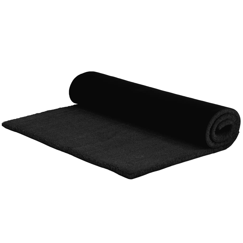 Dørmatte svart 100x200 cm tuftet kokosfiber
