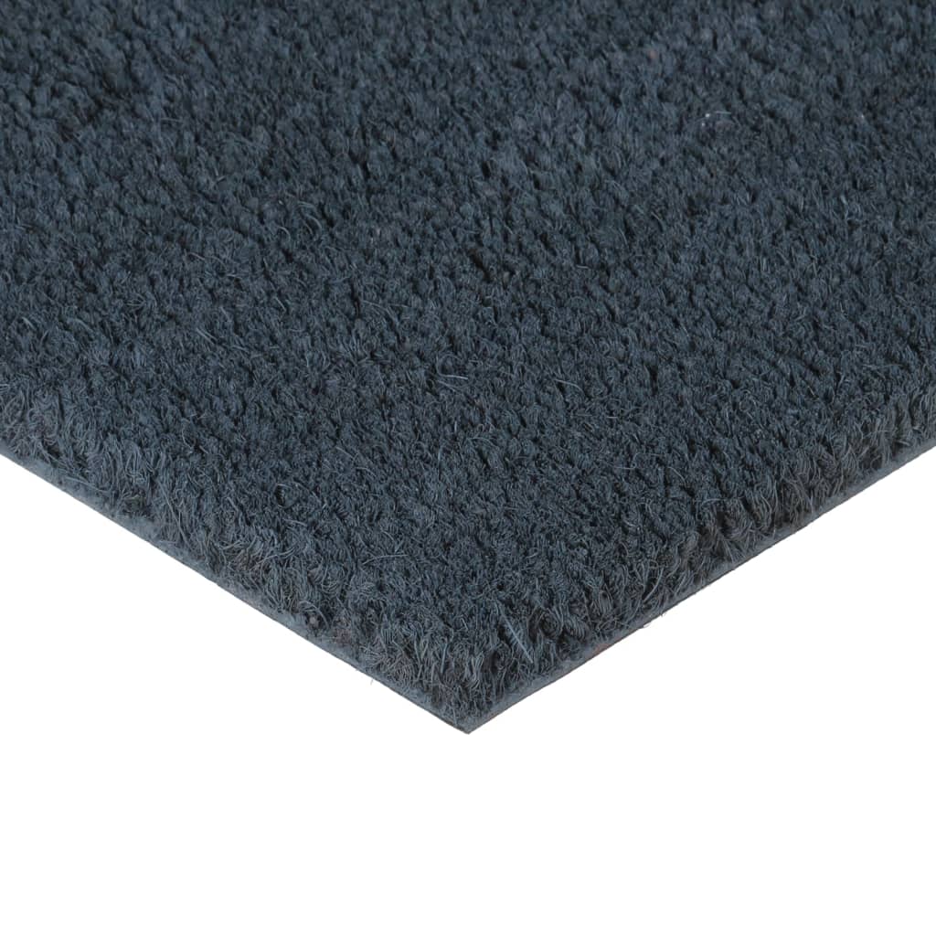 Dørmatter 5 stk mørkegrå 40x60 cm tuftet kokosfiber