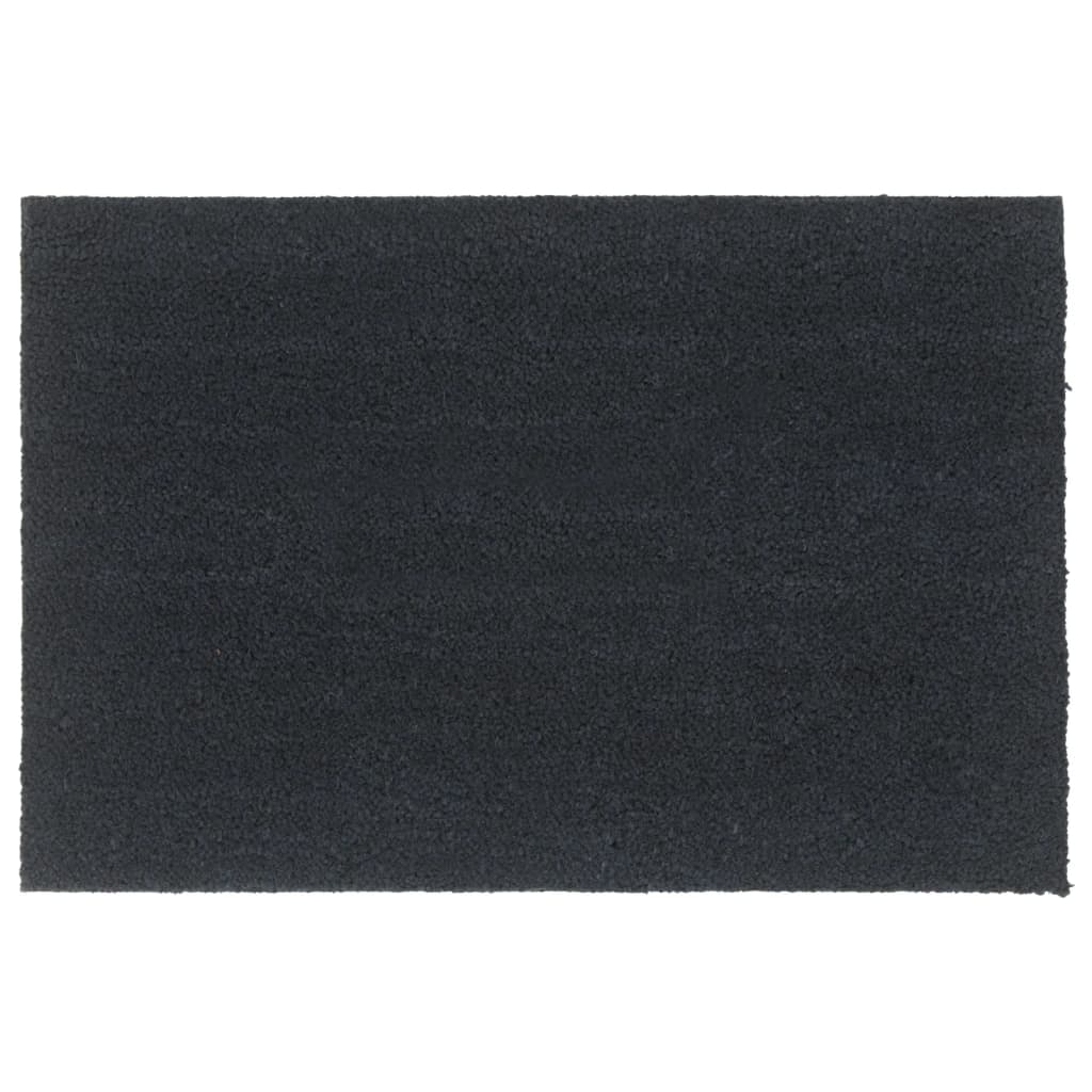 Dørmatte mørkegrå 60x90 cm tuftet kokosfiber