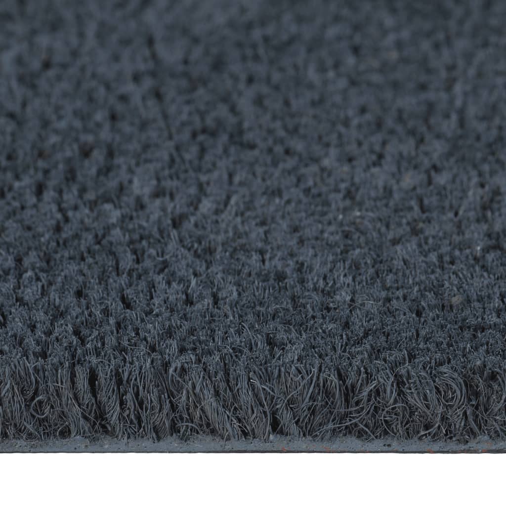 Dørmatte mørkegrå 90x150 cm tuftet kokosfiber