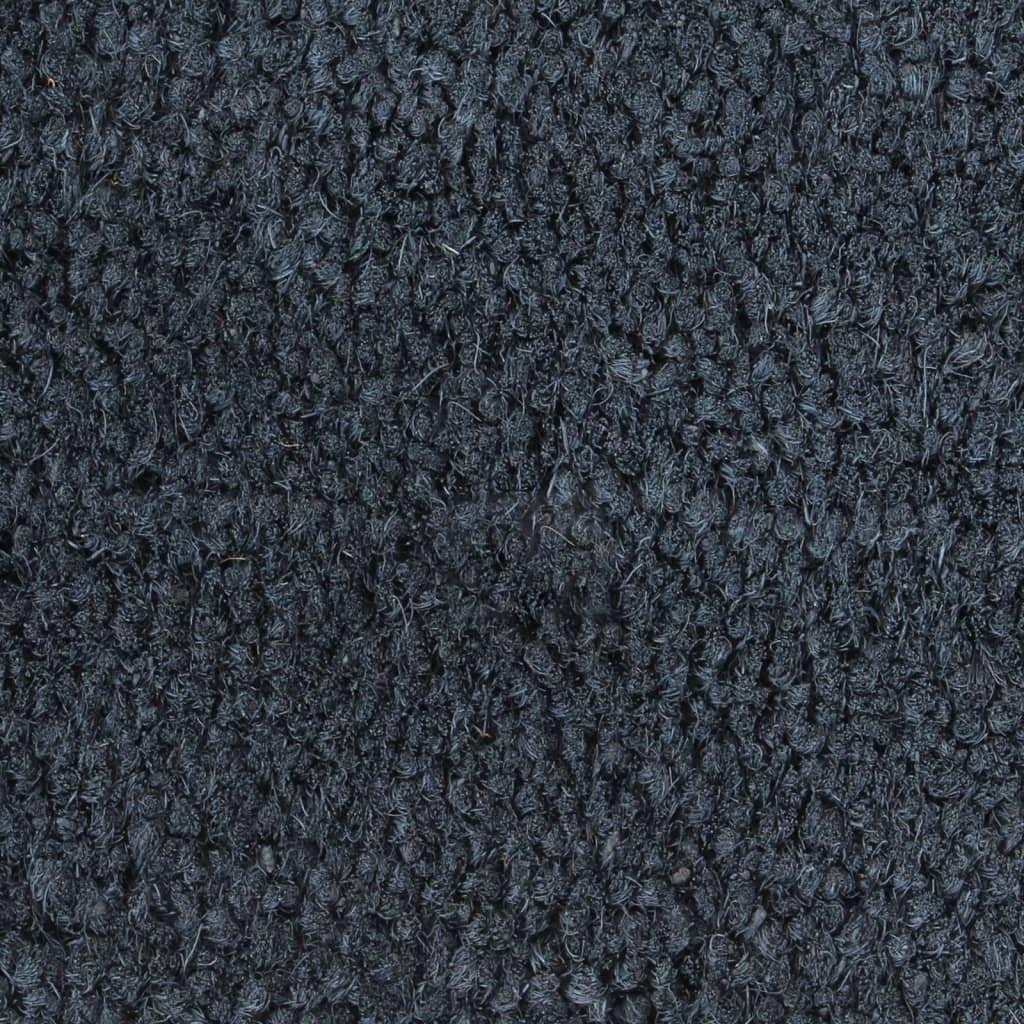 Dørmatte mørkegrå 100x200 cm tuftet kokosfiber